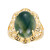 Zilveren ring met een groene agaat