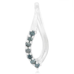Zilveren hanger met Fancy diamanten