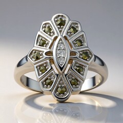 Anello in argento con Diamante I2 (J) (Annette classic)