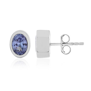 Boucles d'oreilles en argent et Tanzanite