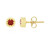 Tanzanian Ruby Silver Earrings (de Melo Essence)