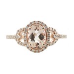 Anello in oro con Morganite AAA (CIRARI)