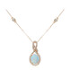 14K AAA Welo Opal Gold Necklace (CIRARI)