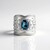 Anello in argento con Topazio Blu Londra (Dallas Prince Designs)