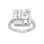 Edelstein-Silberring (Adela Silber)