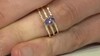 Bague en argent et Tanzanite non chauffée