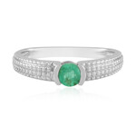 Anillo en plata con Esmeralda de Colombia (de Melo Essence)