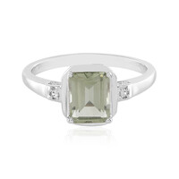 Anello in argento con Ametista Verde