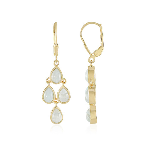 Aquamarin-Silberohrringe