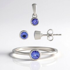 Anello in argento con Tanzanite (de Melo)