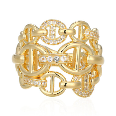 Anillo en plata con Topacio blanco (M de Luca)