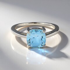 Anello in argento con Topazio Blu Cielo