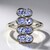 Anello in argento con Tanzanite