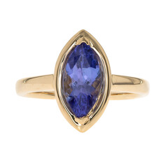 Anillo en oro con Tanzanita AAA (CIRARI)