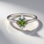 Anello in argento con Zircone Ceylon Verde