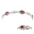 Bracelet en argent et Grenat magenta (Gems en Vogue)