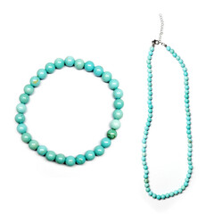 Collar en plata con Magnesita azul