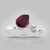 Anello in argento con Rubino Bemainty