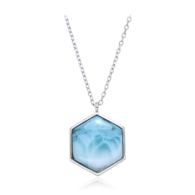 Larimar Silver Necklace