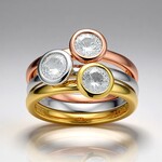 Anello in argento con Zircone (Adela Silber)