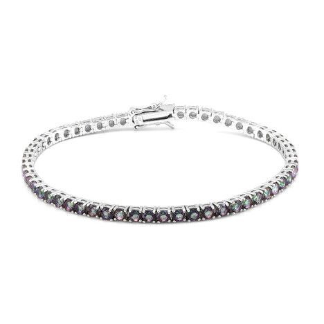 Mystik-Quarz-Silberarmband