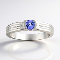 Anello in argento con Tanzanite