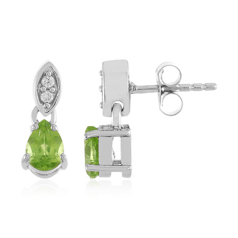 Orecchini in argento con Peridoto