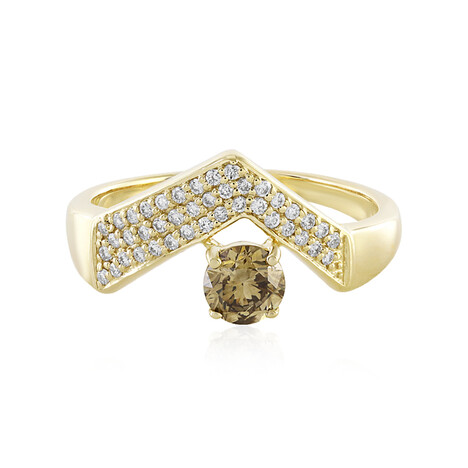 Anello in oro con Diamante Champagne I3 (de Melo)