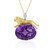Amethyst-Silberhalskette (Gems en Vogue)