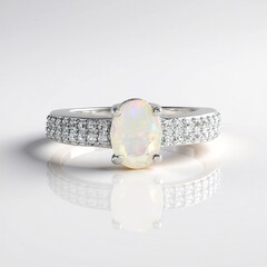 Anello in argento con Opale di Welo