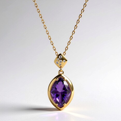 Collana in oro con Ametista (CIRARI)