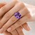Sibirischer Amethyst-Silberring