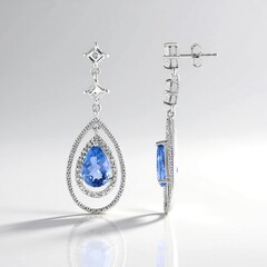Orecchini in argento con Fluorite Cangiante