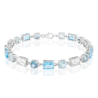 Topas-Silberarmband