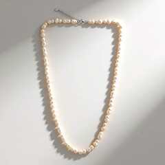 Collana in argento con Perla d'Acqua Dolce Bianca