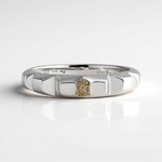 Anello in argento con Diamante Champagne I3 (de Melo Essence)