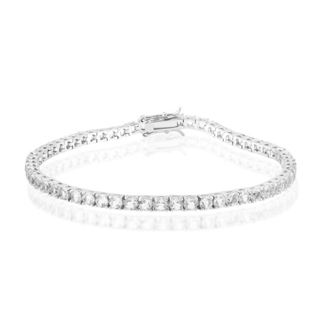 Bracelet en argent et Topaze blanche