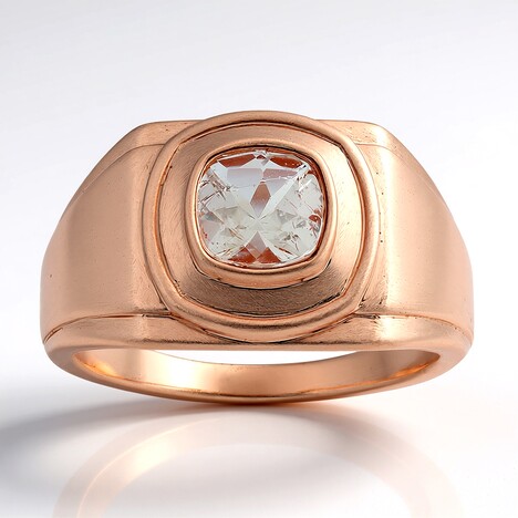 Anello in argento con Morganite Brasiliana