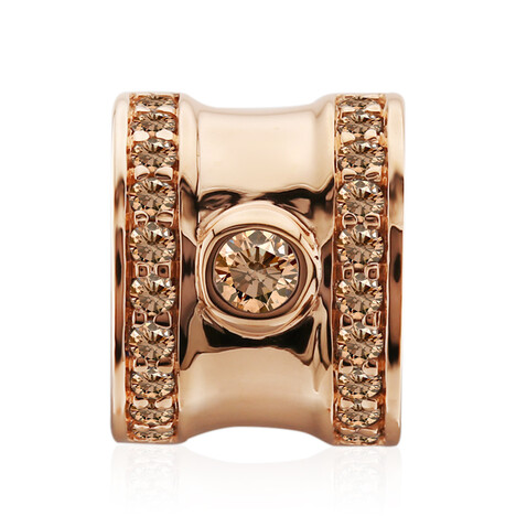 SI1 Argyle-Rose de France-Brillant-Goldanhänger (Annette)