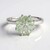 Anello in argento con Ametista Verde (MONOSONO COLLECTION)