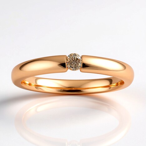 Anello in oro con Diamante Rose de France VS1 di Argyle (Annette)