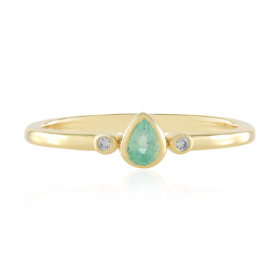 Anillo en plata con Esmeralda de Colombia