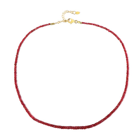 Edelroter Spinell-Silberhalskette