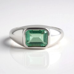 Anello in argento con Fluorite Verde
