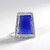 Ciondolo in argento con Calcedonio Blu (MONOSONO COLLECTION)