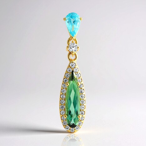 Ciondolo in argento con Indicolite (Adela Silber)