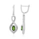 Orecchini in argento con Diopside Russo