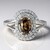 Anello in argento con Zircone Cannella