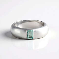 Anello in argento con Smeraldo Color Paraiba