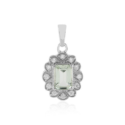 Ciondolo in argento con Ametista Verde